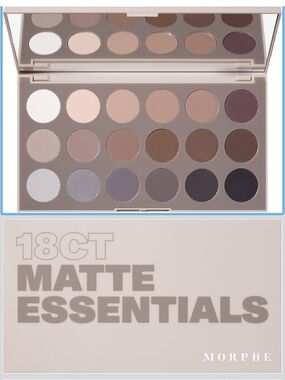 NEW Morphe Matte Essentials Artistry Palette 18CT (No Box)